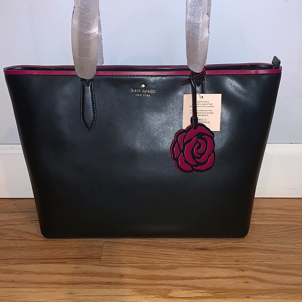 Kate Spade Patti Black Smooth Leather Tote